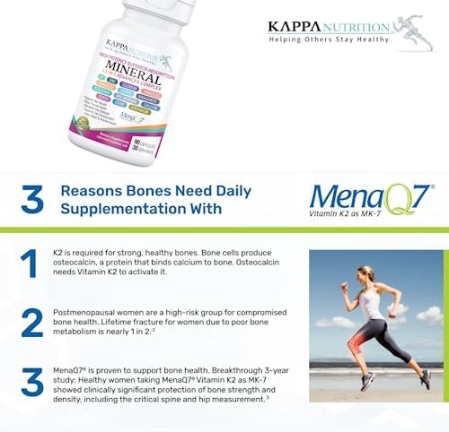 Authentic Kappa Nutrition supplement facts panel displaying highly bioavailable vitamins and trace elements.