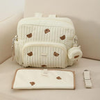 GOBABYMART Diaper Bag Backpack side profile showing insulated bottle pockets