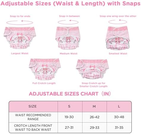 LittleForBig reusable cloth diaper wrap adjustable snap details