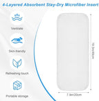 Lounsweer microfiber diaper liner material close up
