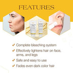 GiGi skin care gentle formula hair bleach alternative to waxing for arms and legs