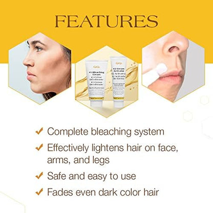 GiGi skin care gentle formula hair bleach alternative to waxing for arms and legs