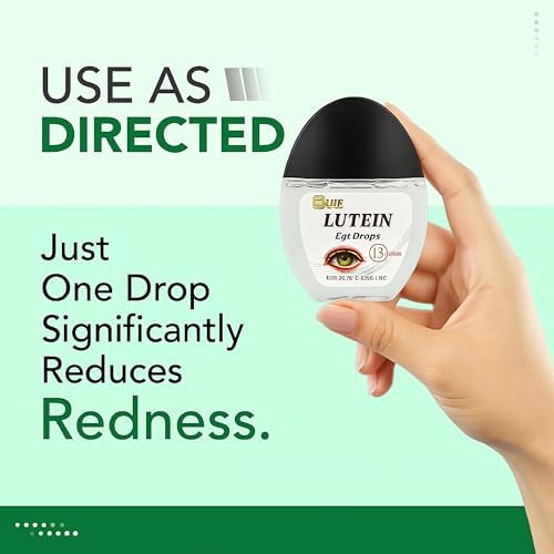 Close up of Buie Lutein Eye Drops 0.5 fluid ounce bottle