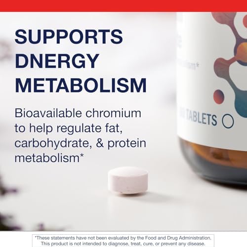 Metagenics bioavailable chromium picolinate nutritional label showing supplement facts.