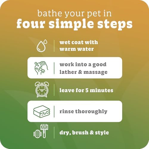 Sulfate and paraben free dog shampoo for sensitive skin