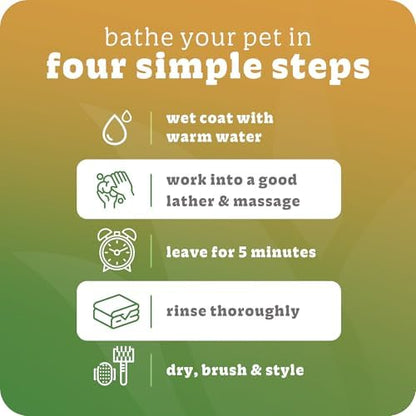 Sulfate and paraben free dog shampoo for sensitive skin