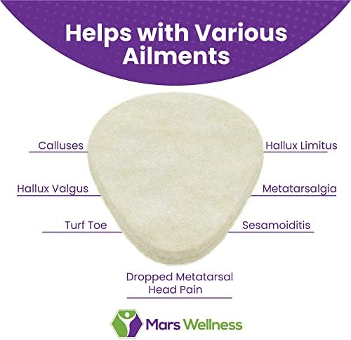 Mars Wellness foot pads packaging showing Made in USA quality certification.