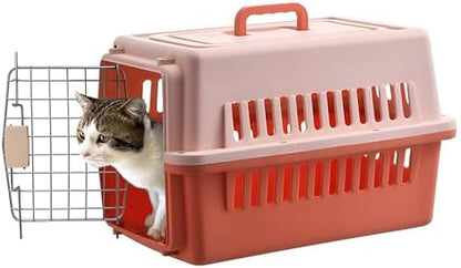Side profile of LLGJ 23 inch pet kennel showing multi directional ventilation holes for airflow