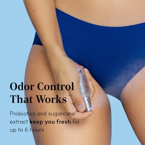 Compact 30ml intimate hygiene spray for women on-the-go.