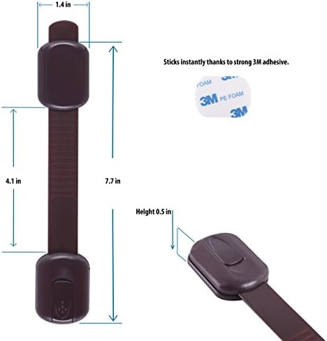 Six extra replacement adhesive tapes included with the baby safety lock bundle