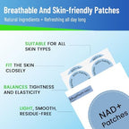 Juebingy NAD Plus Patches box back with ingredient details