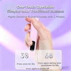 Kylara white nail curing lamp illuminated digital timer display