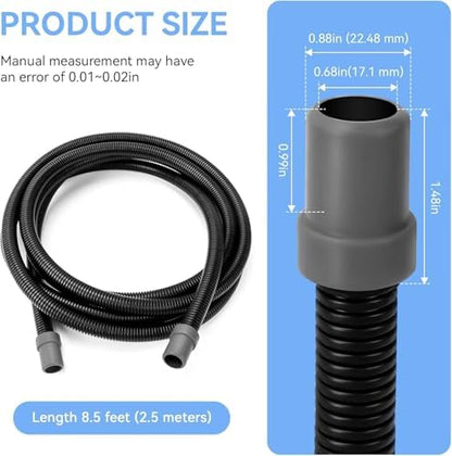 Magluv two point five meters black ribbed tube for fish tank filter setup
