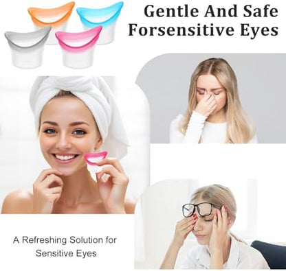 Medical grade silicone eye bath kit for daily ocular hygiene