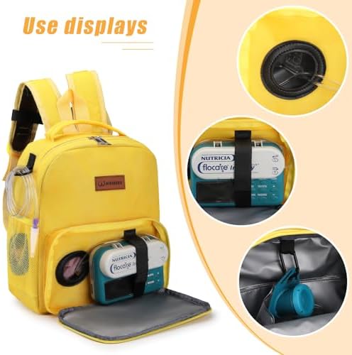 Back view of WAIBIBABU kids backpack showing padded shoulder straps and chest buckle