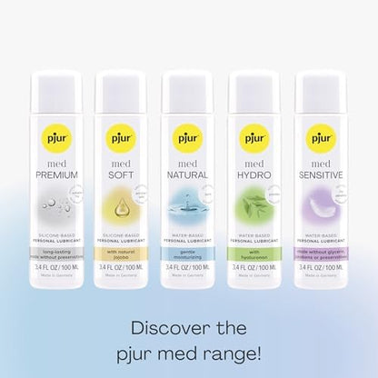 Side view of Pjur Med Clean 3.4 fluid ounce bottle for personal care