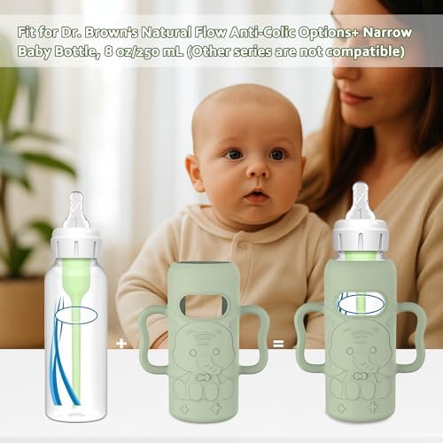 KingKam baby bottle sleeve with ergonomic handles