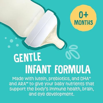 Earth's Best milk based powder with iron nutritional label details