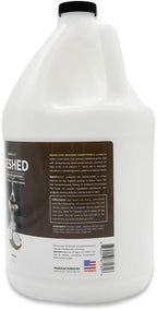 Bark2Basics undercoat control dog conditioner jug showing 16 to 1 dilution ratio