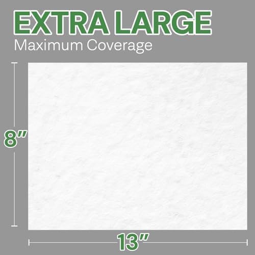 Opteel incontinence wet wipes for adults demonstrating the large 8x13 inch size