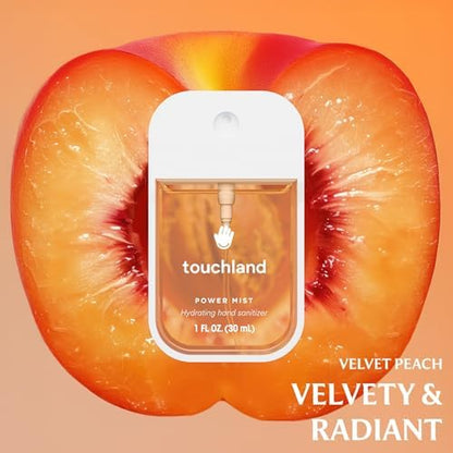 Touchland Hydrating Hand Sanitizer Spray, JUICY Trio Set (Watermelon, Peach, Berry), 1 FL. OZ. Travel Size Power Mist Sprays (Set of 3) - Image 5