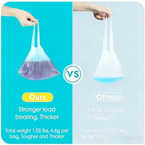 Rolls of Uyicoo disposable potty training bags for travel