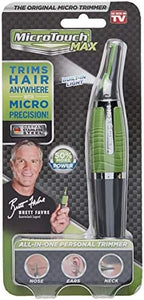 Micro Touch Max trimmer showing stainless steel precision blades