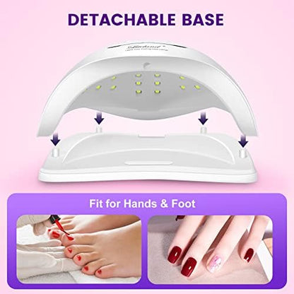 Liteland 150W gel nail lamp curing polish on fingernails