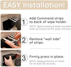 Back view of Storage Theory holder showing 3M adhesive strips