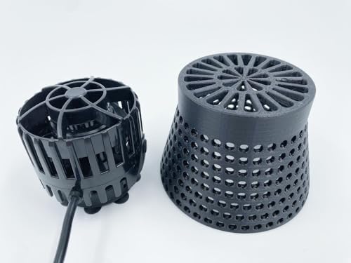 Custom high flow tapered mesh design protective shield for marine wavemaker