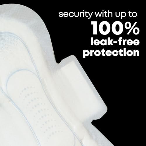 Two packs of 24 count U by Kotex Clean and Secure sanitary napkins for women.