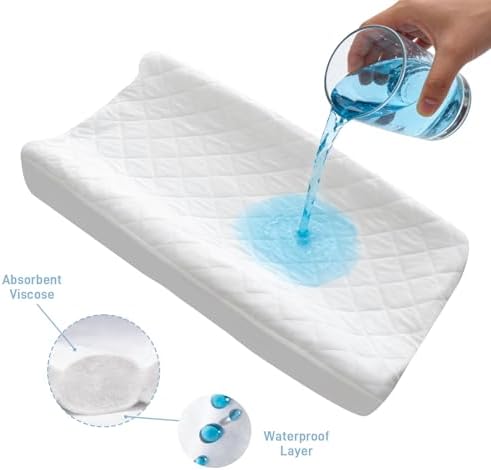 Dms Protector quilted viscose diaper changing table cover folded