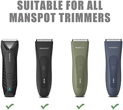 Manspot electric trimmer ceramic blade close up view