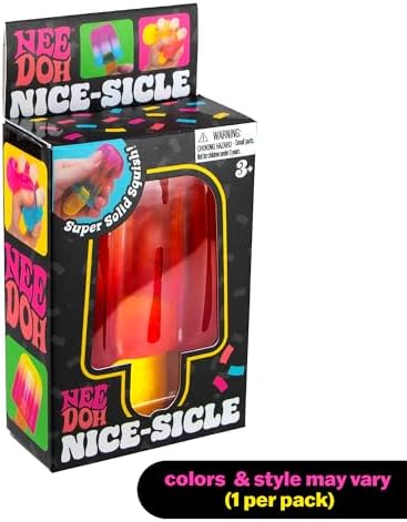 Schylling NeeDoh popsicle squishy fidget toy in vibrant color gradient
