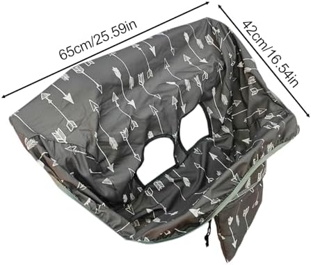 Hygiene barrier cover for grocery shopping carts