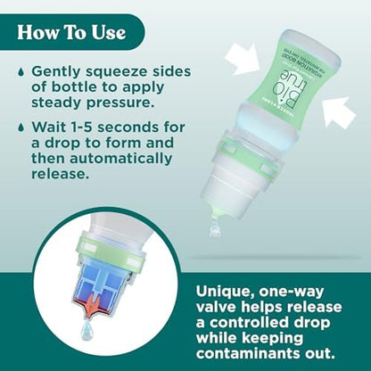 Sterile multi dose bottle of Biotrue preservative free lubricant eye drops.