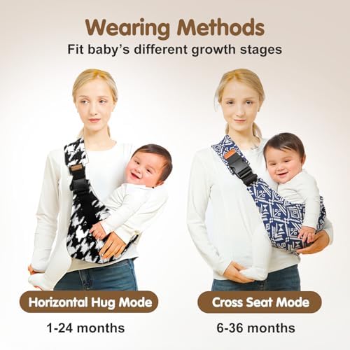 Yemyig toddler carrier highlighting the padded wide shoulder strap and heavy duty adjustable buckle.