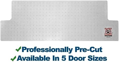 KittySmart cat scratch protector installed on carpet