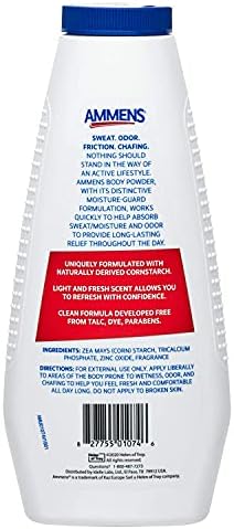 Three pack of Ammens Original Formula Talc Free Powder for family skin care