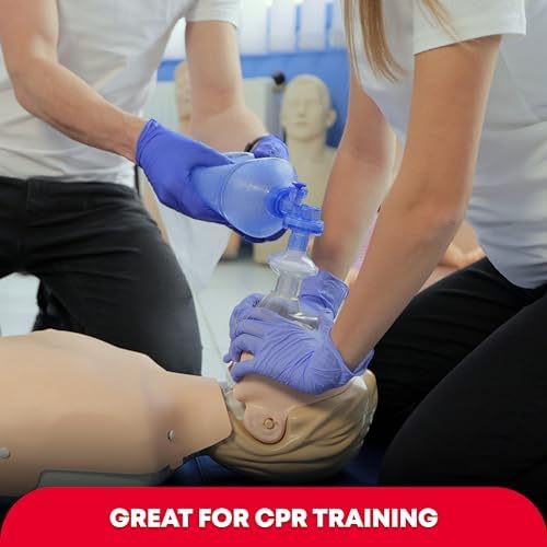 Close up of the one-way valve attachment on a clear medical CPR mask.