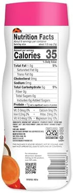 Once Upon A Farm organic sorghum baby puffs nutritional information panel