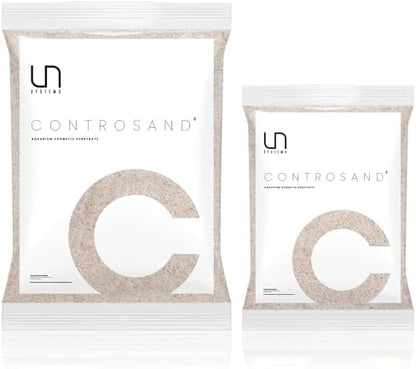 Close up of UNS Controsand Bora white aquarium sand texture