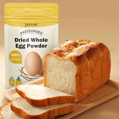 Rehydrated egg powder showing fresh liquid egg consistency for omelets.