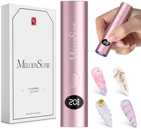 MelodySusie portable rechargeable mini UV LED light with LCD display