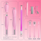 Close up of Premium Cosmetic heart shape nail magnet