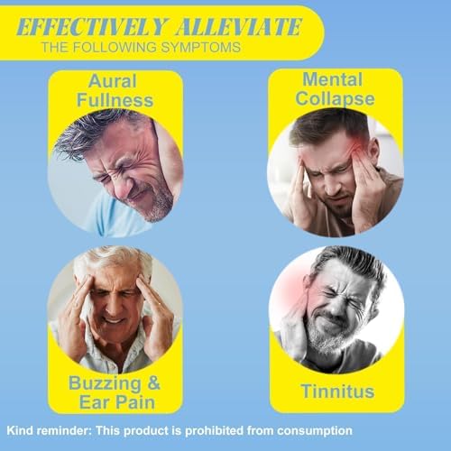 FEAVBAFT ear health supplement bottle showing 60ml volume and herbal ingredients.