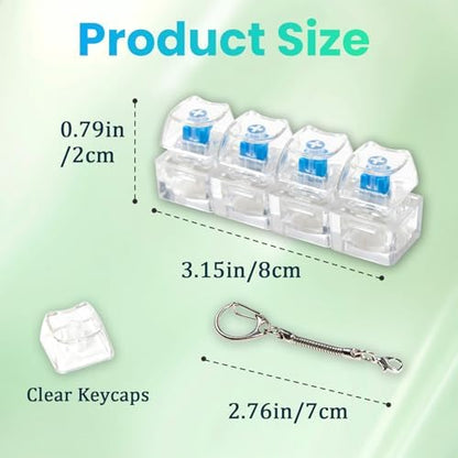 Hunfuthr white tactile sensory gadget for adults showing clear plastic construction