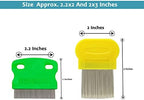 55 TRENDS Hair Nit Comb, 5 Pieces, Stainless Steel Teeth, Remove Head Nits, For Pets Kids And Adults - Image 6