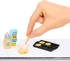 Close up view of the highly detailed miniature kitchen tools and packaging graphics.