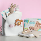 Vesta Baby Disposable Changing Pads packed in diaper bag
